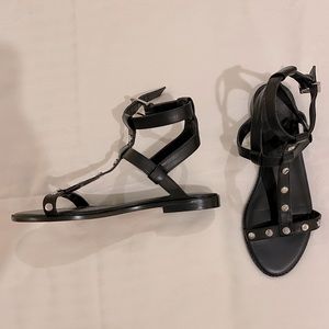 Rebecca Minkoff Black Sandy Strappy Sandals